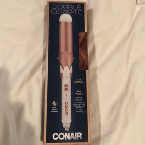 Double ceramic curler